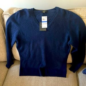 Charter Club Cashmere Navy Blue Sweater